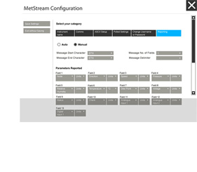 MetStream Configuration